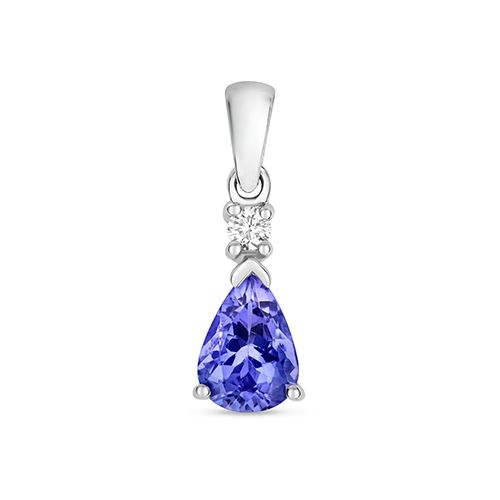9CT TANZANITE PENDANT PEAR