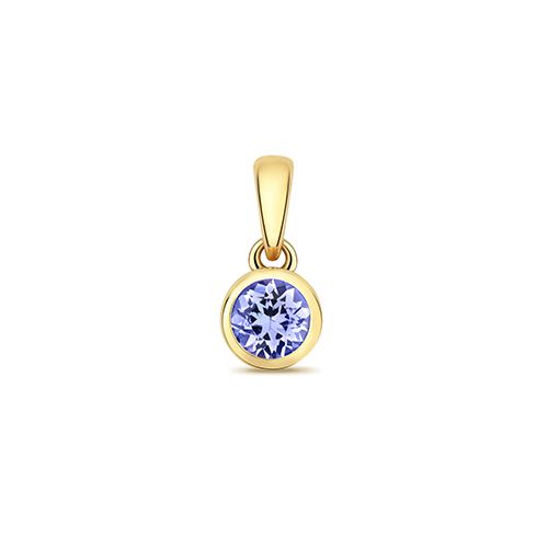 9CT TANZANITE PENDANT DECEMBER BIRTHSTONE