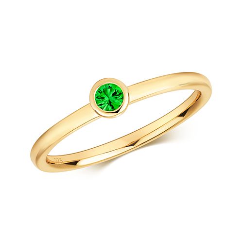 9CT TSAVORITE RING