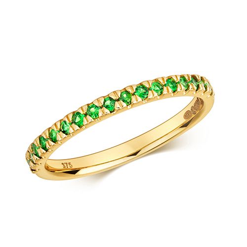 9CT TSAVORITE RING