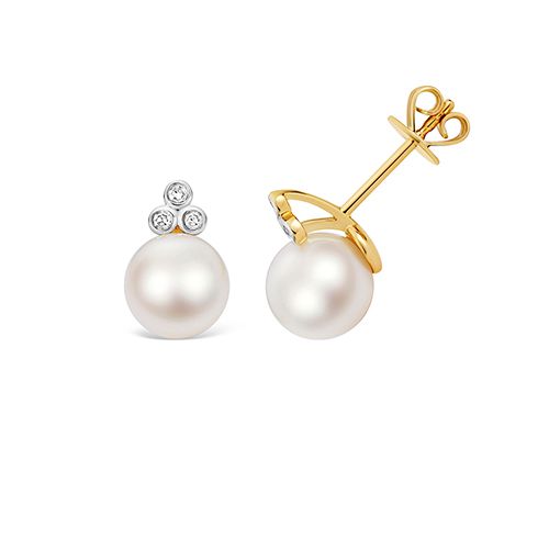 9CT FRESH WATER PEARL EARRINGS