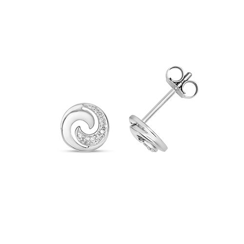 9CT DIAMOND SWIRL