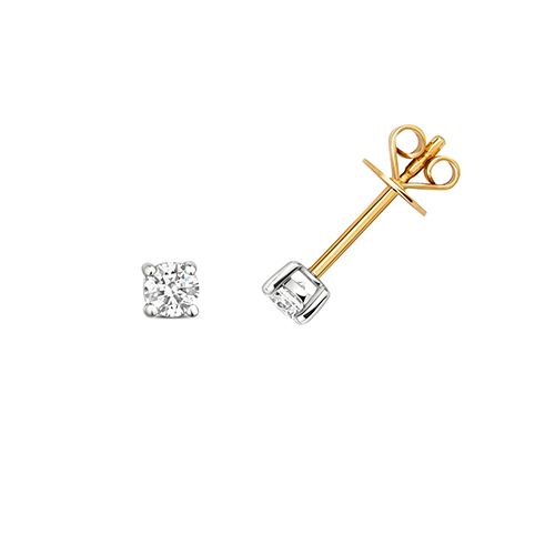 9CT 0.30CT DIAMOND STUDS