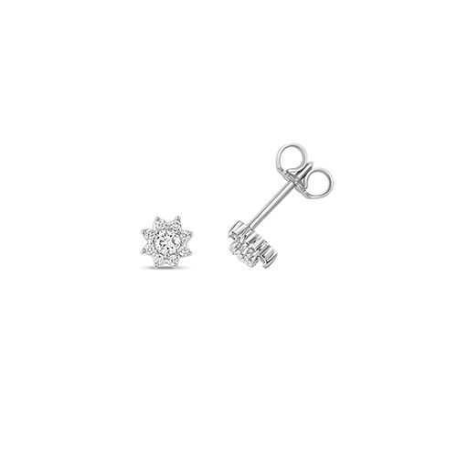 9CT 0.25CT DIAMOND STUD EARRINGS