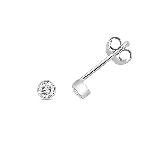 9CT 0.16CT DIAMOND EARRING STUDS