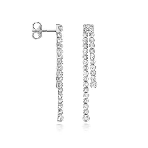 9CT 0.28CT DIAMOND DROP EARRINGS