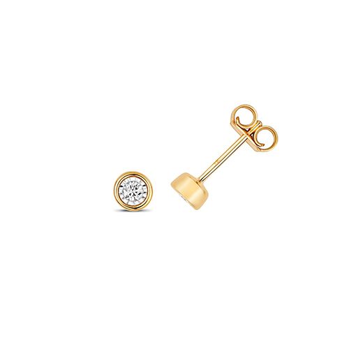 9CT DIAMOND ILLUSION RUBOVER STUDS