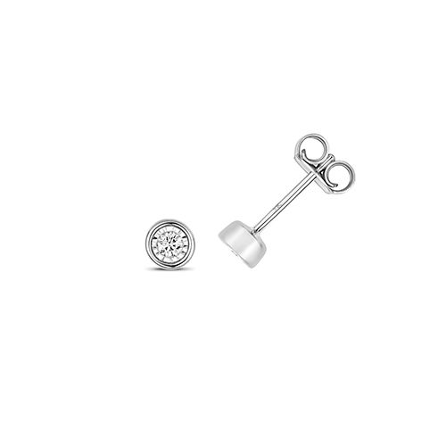 9CT DIAMOND ILLUSION RUBOVER STUDS