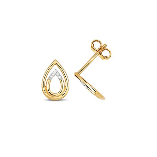 9CT DIAMOND EARRING STUDS