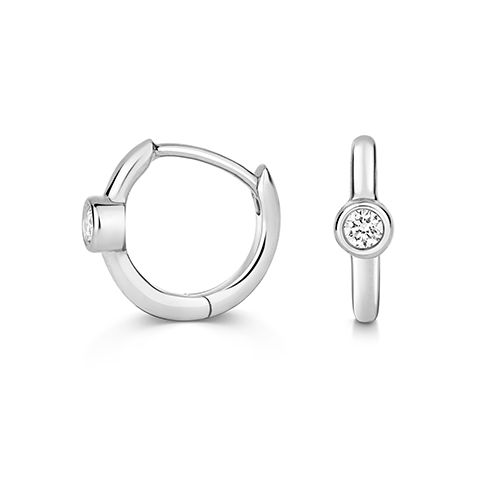 9CT DIAMOND HUGGIES
