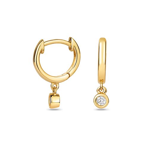 9CT DIAMOND HUGGIES