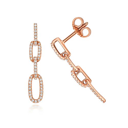 9CT 0.20CT DIAMOND DROP EARRING