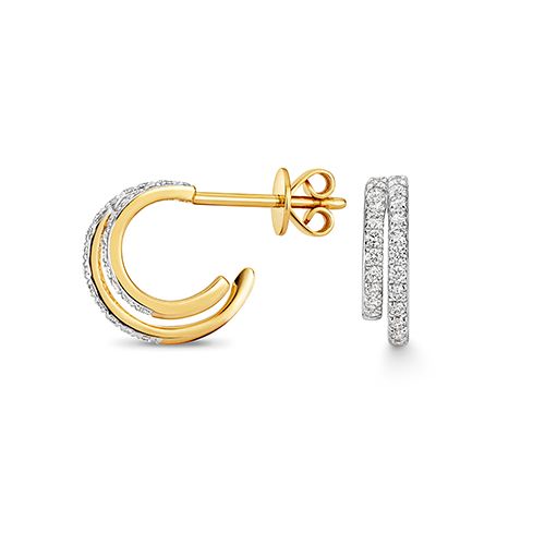 9CT 0.27CT DIAMOND EARRINGS
