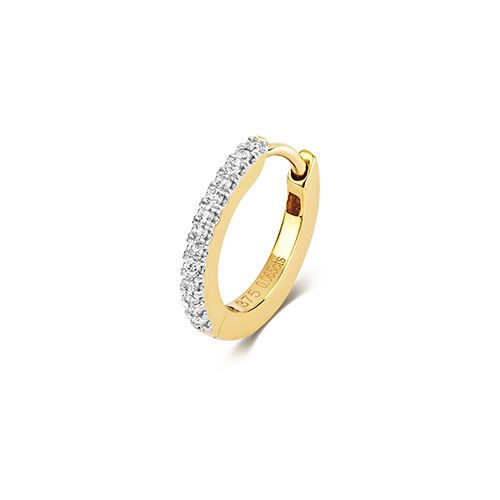 9CT DIAMOND CARTILAGE HOOP