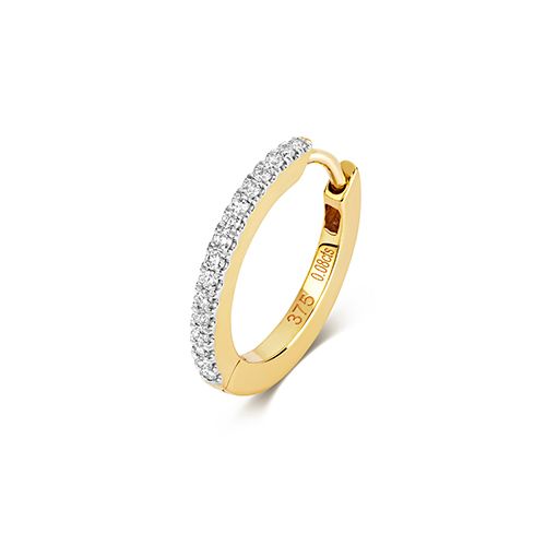 9CT DIAMOND CARTILAGE HOOP
