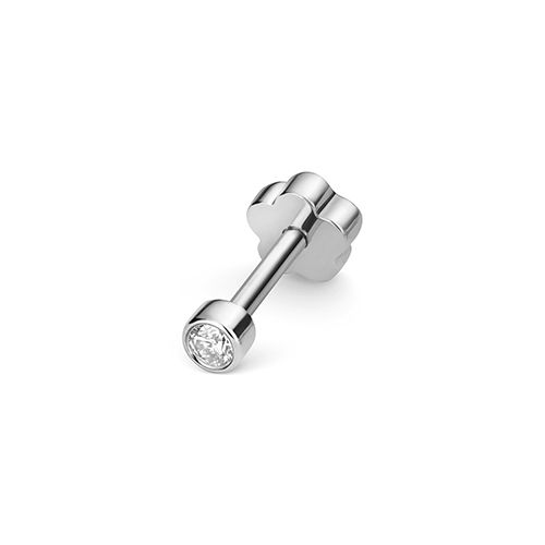 9CT DIAMOND CARTILAGE RUBOVER STUD