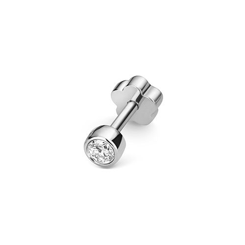 9CT DIAMOND CARTILAGE RUBOVER STUD