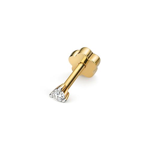9CT DIAMOND CARTILAGE 3CLAW STUD
