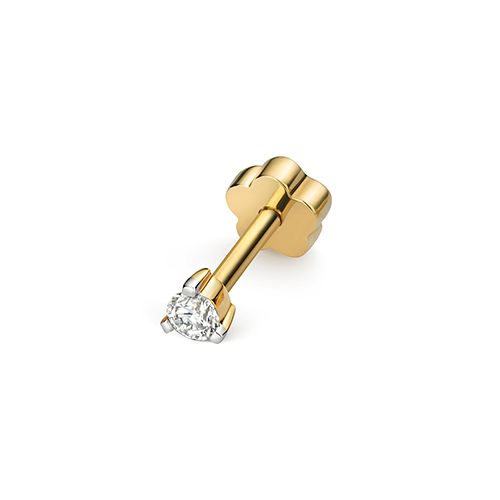 9CT DIAMOND CARTILAGE 3CLAW STUD