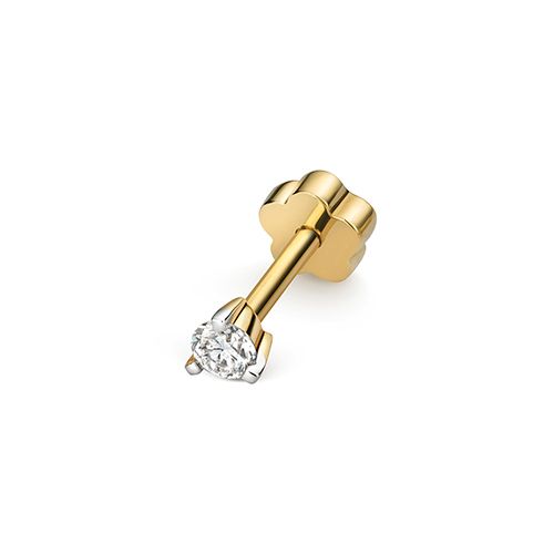 9CT DIAMOND CARTILAGE 3CLAW STUD