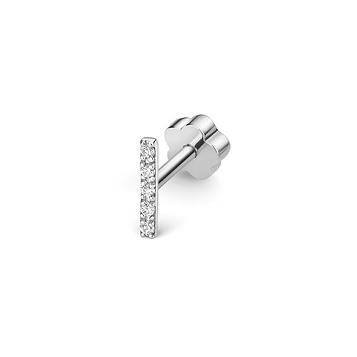 9CT DIAMOND CARTILAGE BAR STUD
