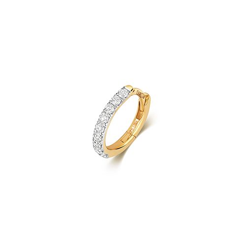 9CT 0.10CT DIAMOND CARTILAGE HOOP