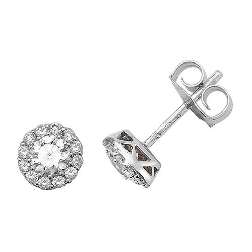 18CT 0.68CT DIAMOND BRILLIANT STUDS