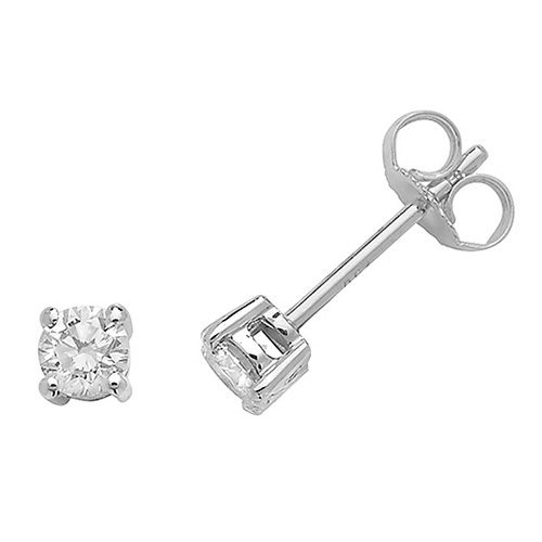 18CT 0.40CT STUDS W/GOLD