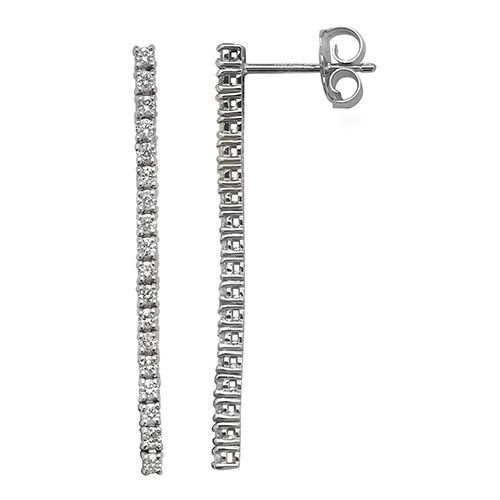 18CT 0.58CT DIAMOND DROP EARRINGS