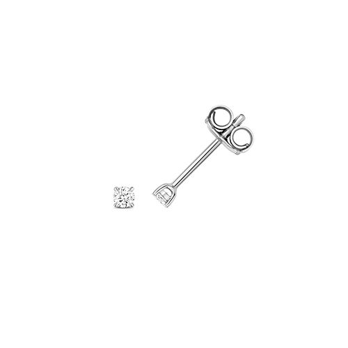 18CT 0.10CT DIAMOND 4 CLAW EARRING STUDS
