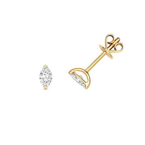 18CT 0.30CT DIAMOND MARQUISE CUT EARRING STUDS