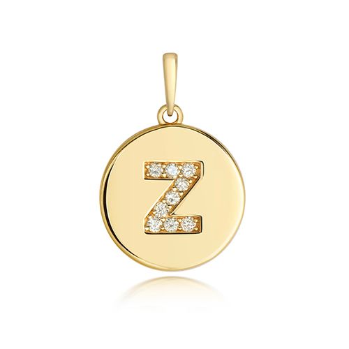 9CT DIAMOND INITIAL Z PENDANT