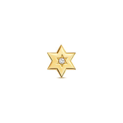 9CT DIAMOND STAR OF DAVID PENDANT