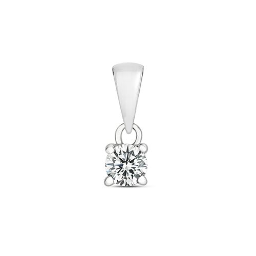 9CT DIAMOND 0.15CT 4 CLAW PENDANT