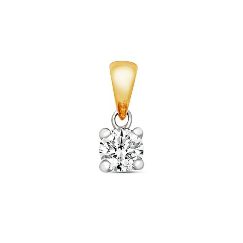 9CT DIAMOND 0.30CT 4 CLAW PENDANT