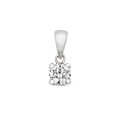9CT DIAMOND 0.30CT 4 CLAW PENDANT