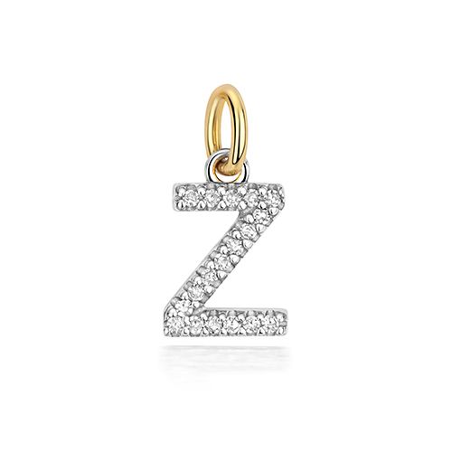 9CT DIAMOND INITIAL Z PENDANT