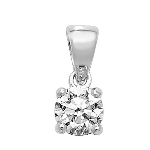 18CT DIAMOND 0.40CT 4 CLAW PENDANT
