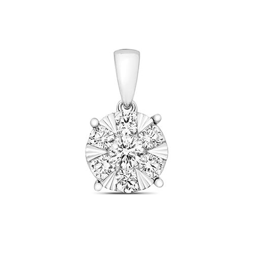 18CT DIAMOND 0.47CT BRILLIANT PENDANT