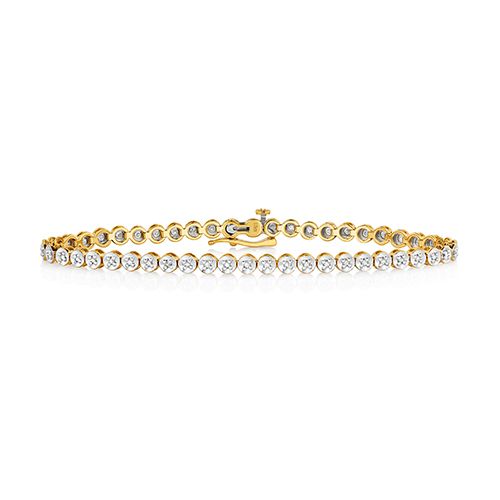 9CT DIAMOND 0.50CT TENNIS BRACELET