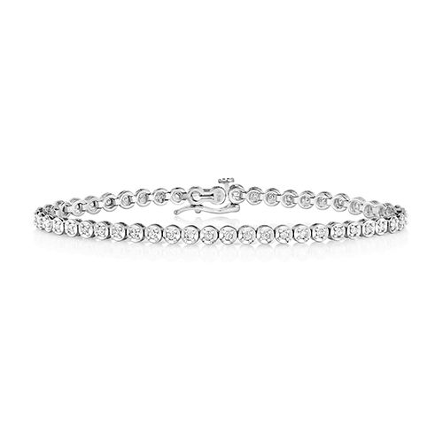 9CT DIAMOND 1.0CT TENNIS BRACELET
