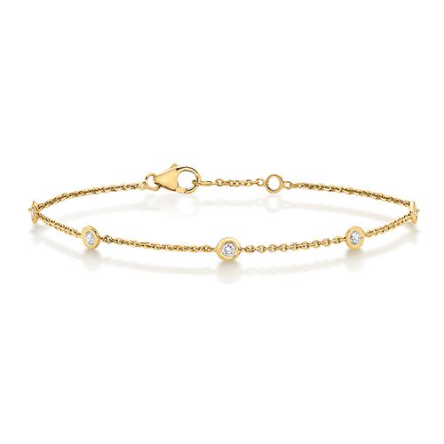 9CT DIAMOND 0.35CT BRACELET