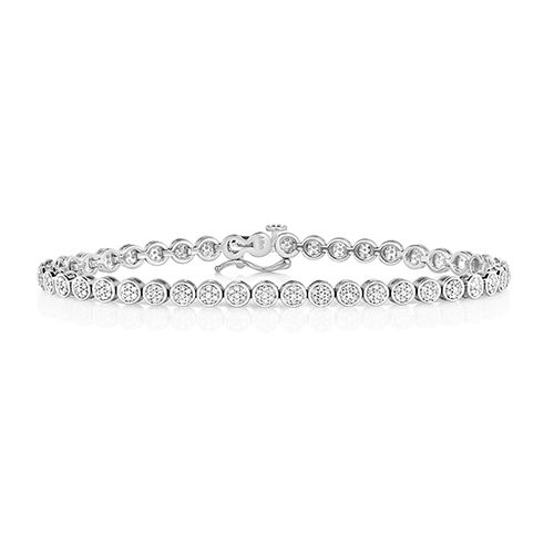 9CT DIAMOND 1.0CT TENNIS BRACELET