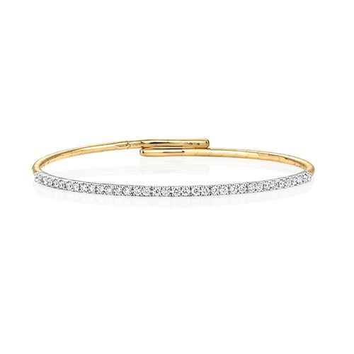 18CT DIAMOND 0.75CT FLEXI BANGLE