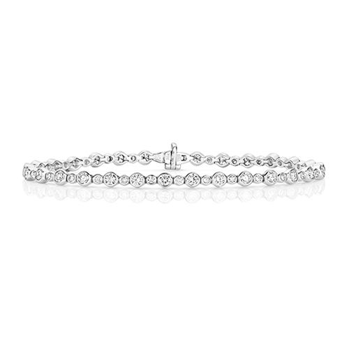 18CT DIAMOND 2.90CT RUBOVER BRACELET