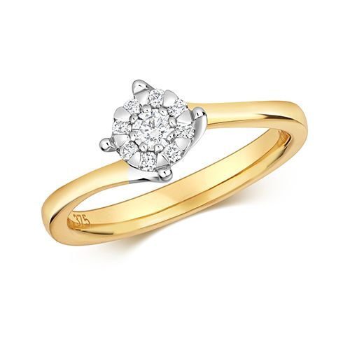 9CT DIAMOND 0.18CT BRILLIANT RANGE