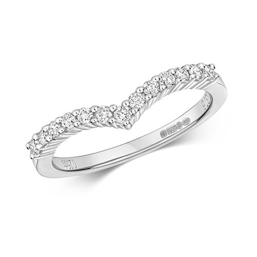 9CT DIAMOND CHANNEL SET WISHBONE