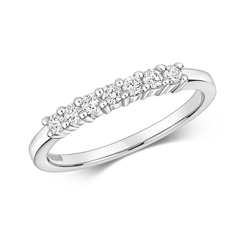 9CT DIAMOND 0.25CT SEVEN STONE 1/2 ET