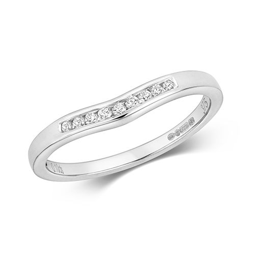 9CT DIAMOND 0.10CT SOFT WISHBONE