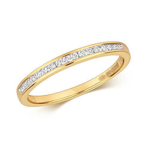 9CT DIAMOND 0.15CT CHANEL SET ETERNITY